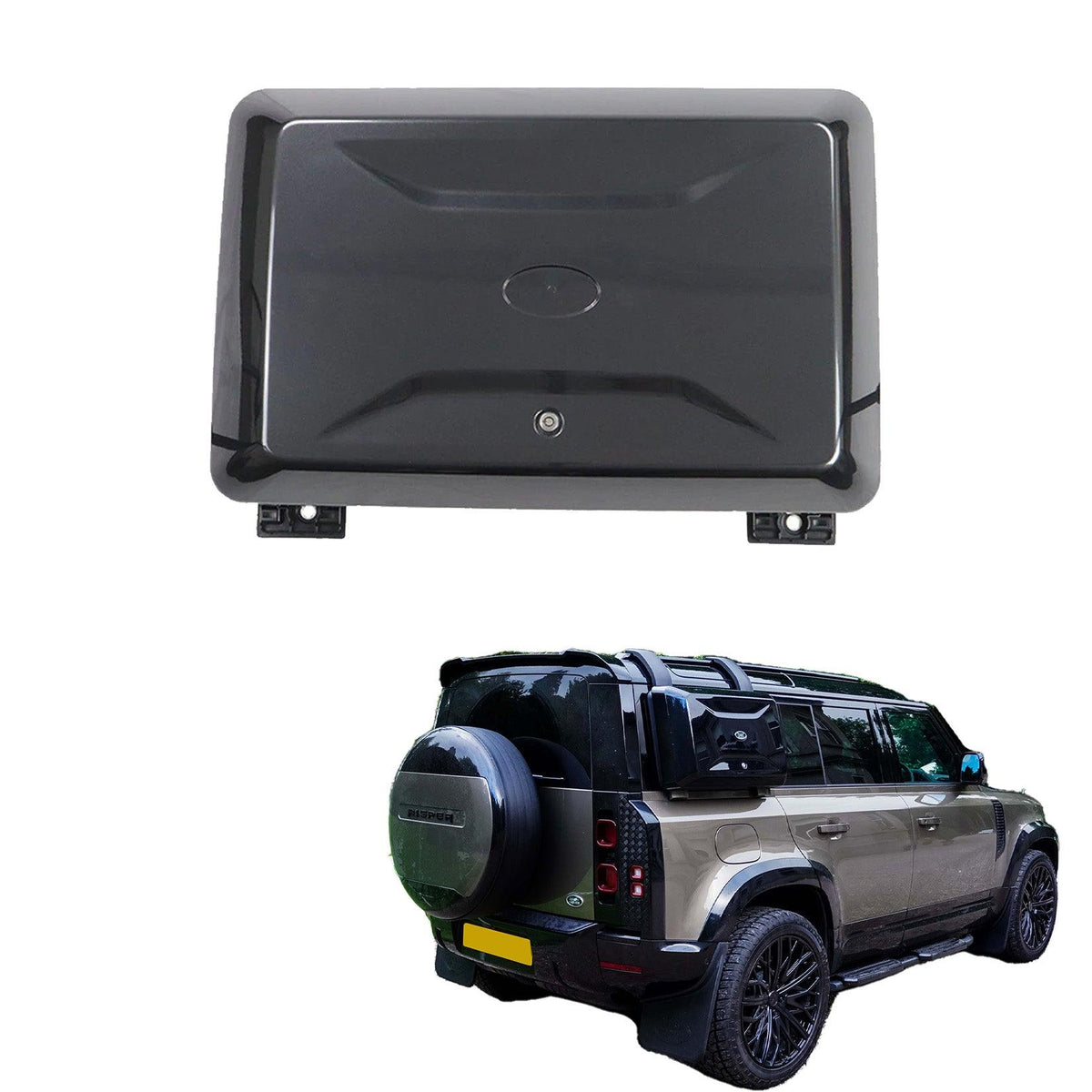 LAND ROVER DEFENDER L663 90 & 110 2020 ON OEM STYLE SIDE STORAGE BOX - IN GLOSS BLACK - RisperStyling