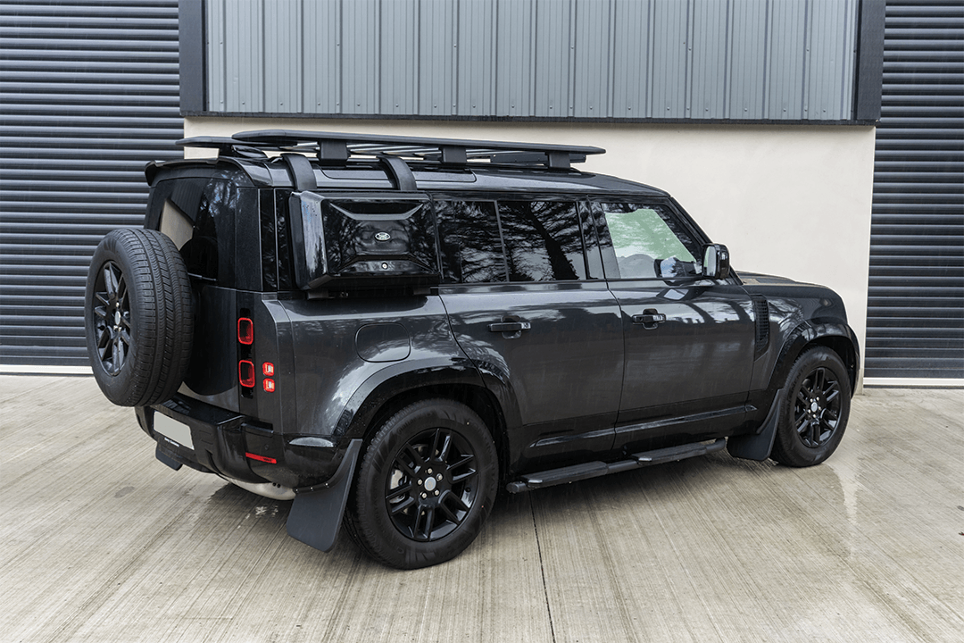 LAND ROVER DEFENDER L663 90 & 110 2020 ON OEM STYLE SIDE STORAGE BOX - IN GLOSS BLACK - RisperStyling