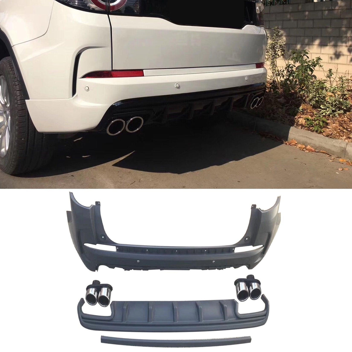 LAND ROVER DISCOVERY SPORT 2016-2019 – DYNAMIC REAR BUMPER UPGRADE WITH TAIL PIPES - RisperStyling