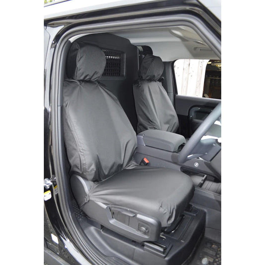 LANDROVER DEFENDER L663 2020+ FRONT SEAT COVERS PAIR - BLACK - RisperStyling