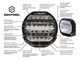 Lazer Lamps 9" Sentinel STD - LED Spot Light