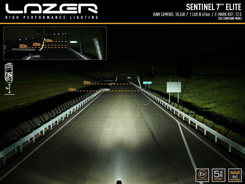 Lazer Lamps Sentinel 7" Elite - LED Spot Light