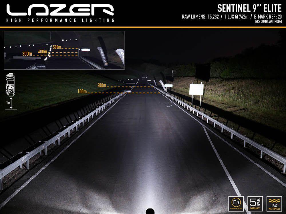 Lazer Lamps Sentinel 9" Elite - LED Spot Lamp