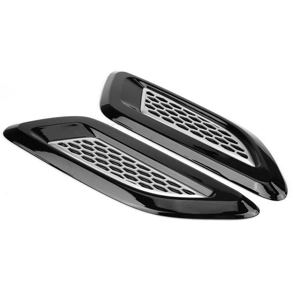 RANGE ROVER SPORT 2014 – 2017 – L494 – BONNET VENTS GRILLES – SET – BLACK SILVER - RisperStyling