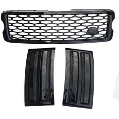 RANGE ROVER VOGUE 2013-2017 – SVO GRILLE AND SIDE FENDERS VENTS COVERS – BLACK - RisperStyling