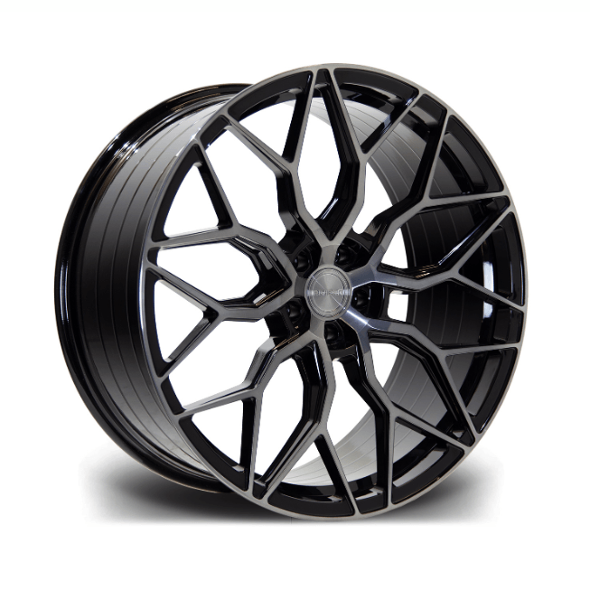 RIVIERA RF108 BLACK POLISHED DARK TINT – 20 INCH ALLOY – 5X120 - QTY1 - RisperStyling
