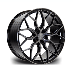 RIVIERA RF108 BLACK POLISHED DARK TINT – 20 INCH ALLOY – 5X120 - QTY1 - RisperStyling
