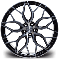 RIVIERA RF108 BLACK POLISHED DARK TINT – 20 INCH ALLOY – 5X120 - QTY1 - RisperStyling