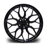 Riviera Rf108 Gloss Black – 22 Inch Alloys – 5x120 - Qty1