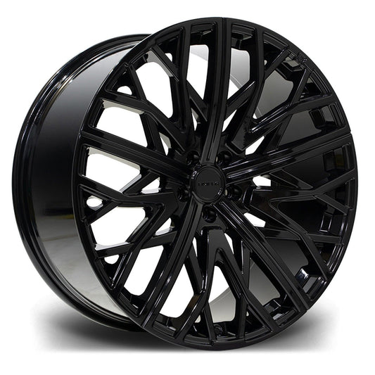 Riviera Rv131 Gloss Black 22 Inch Alloys – 5x112