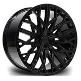 RIVIERA RV131 GLOSS BLACK 23 INCH ALLOYS – 5X112 25 66.6