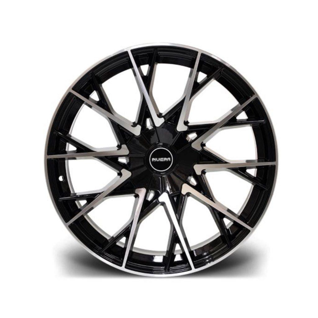 RIVIERA RV197 BLACK POLISHED – 20 INCH ALLOYS – 5X120 - QTY1 - RisperStyling