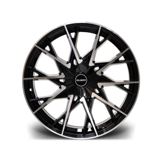 RIVIERA RV197 BLACK POLISHED – 20 INCH ALLOYS – 5X120 - QTY1 - RisperStyling