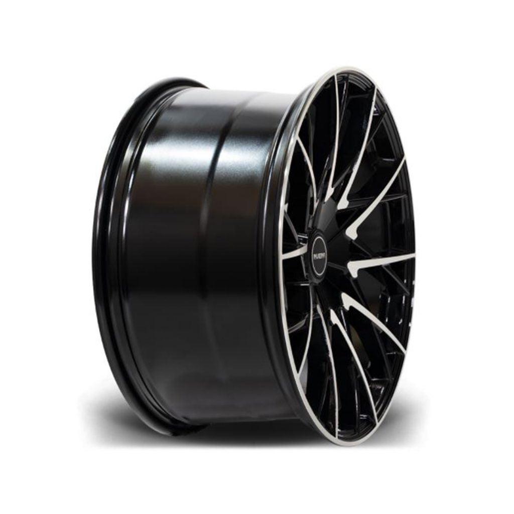 RIVIERA RV197 BLACK POLISHED – 20 INCH ALLOYS – 5X120 - QTY1 - RisperStyling