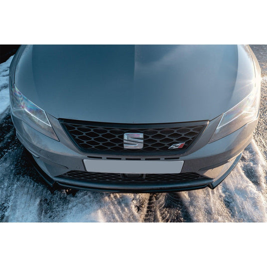 SEAT LEON FR MK3 / CUPRA MK3 2017-2019 - RISPER FRONT SPLITTER - GLOSS BLACK - RisperStyling