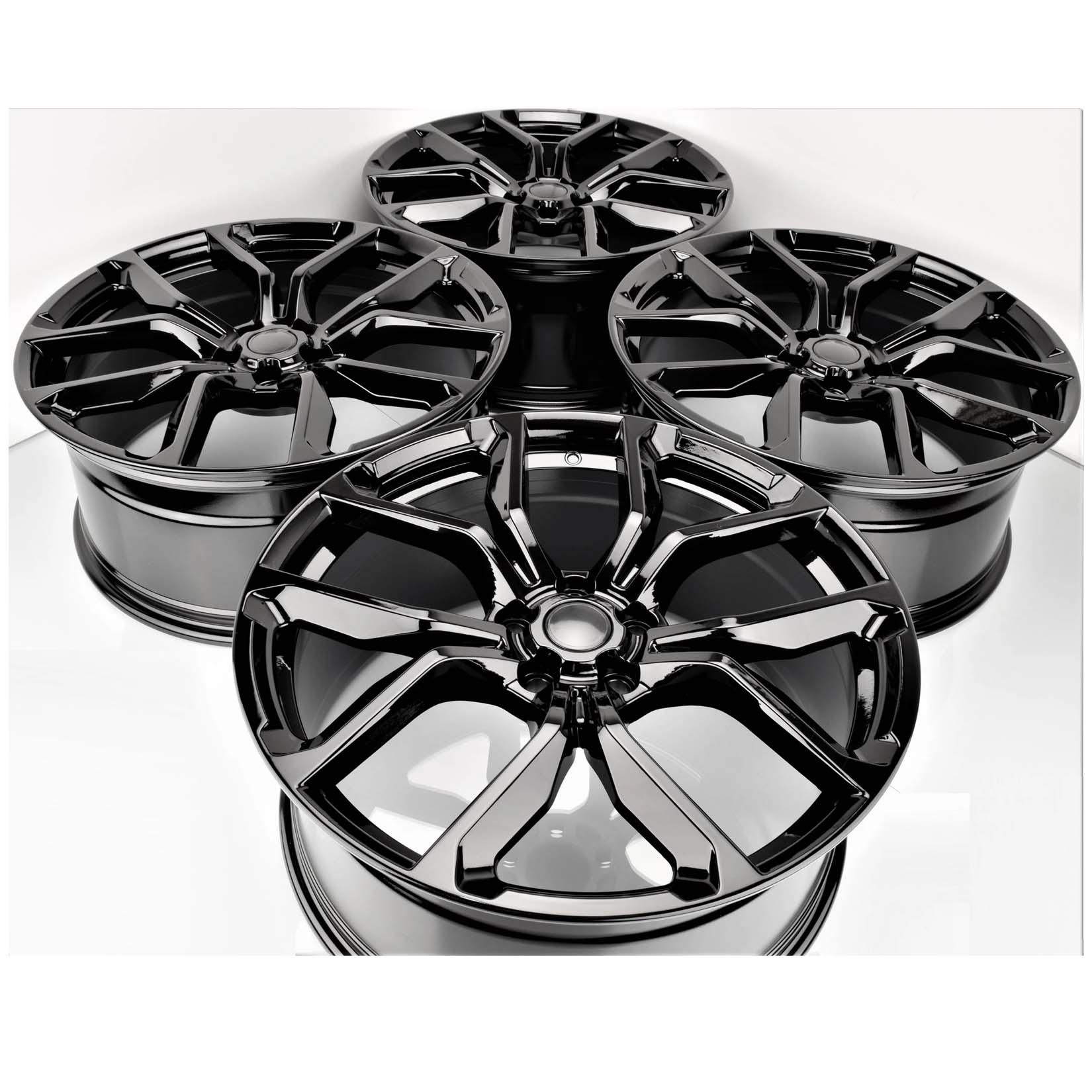 SVR STYLE 5 SPIT - SPOKE 20 INCH 5X108 ALLOYS WHEELS WITH GLOSS BLACK FINISH - QTY1 - RisperStyling