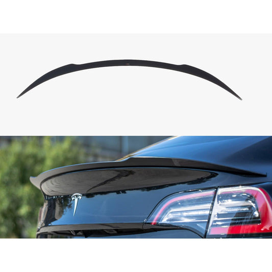 TESLA MODEL 3 2017 - 2023 - MAXTON REAR BOOT SPOILER IN GLOSS BLACK