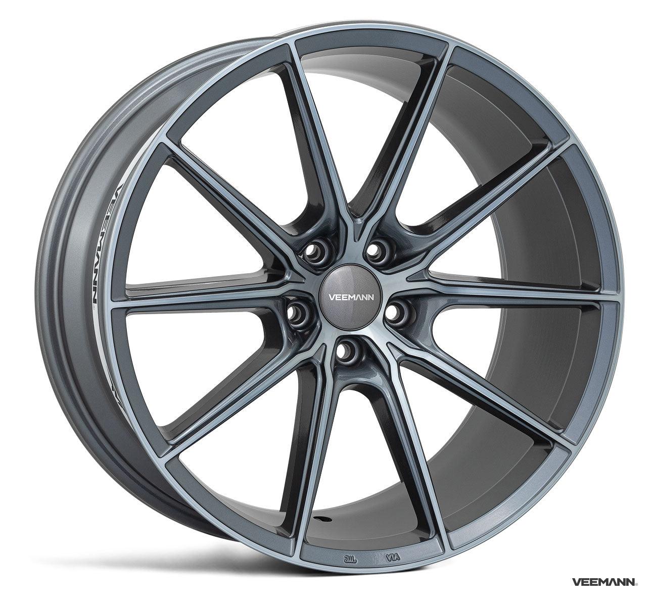 Veemann - V - fs48 19 Inch Alloy Wheels Graphite Smoked Machined 5x112 - Qty 1