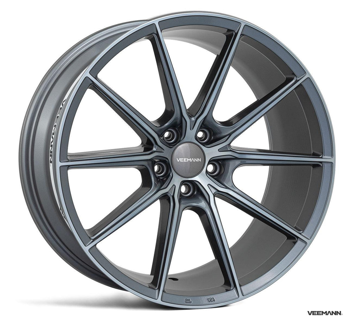 Veemann - V - fs48 19 Inch Alloy Wheels Graphite Smoked Machined 5x112 - Qty 1