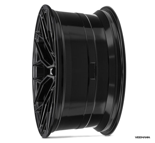 Veemann V - fs66 20 Inch Alloy Wheels 5x112 - Gloss Black - Staggered Set Of 4