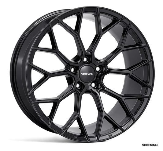Veemann V - fs66 20 Inch Alloy Wheels 5x112 - Gloss Black - Staggered Set Of 4