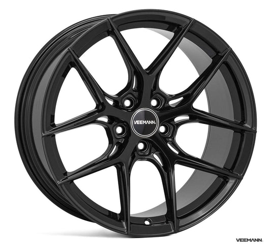 Veemann Vc580r 20 Inch Alloy Wheels - 5x112 - Gloss Black Staggered Set Of 4