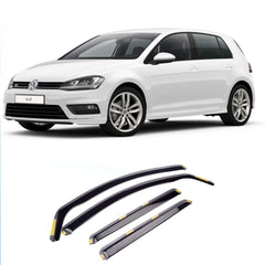 VOLKSWAGEN GOLF MK7 2012+ 5 DOOR -STX INTERNAL WIND DEFLECTORS - DARK SMOKE - 4PC - RisperStyling