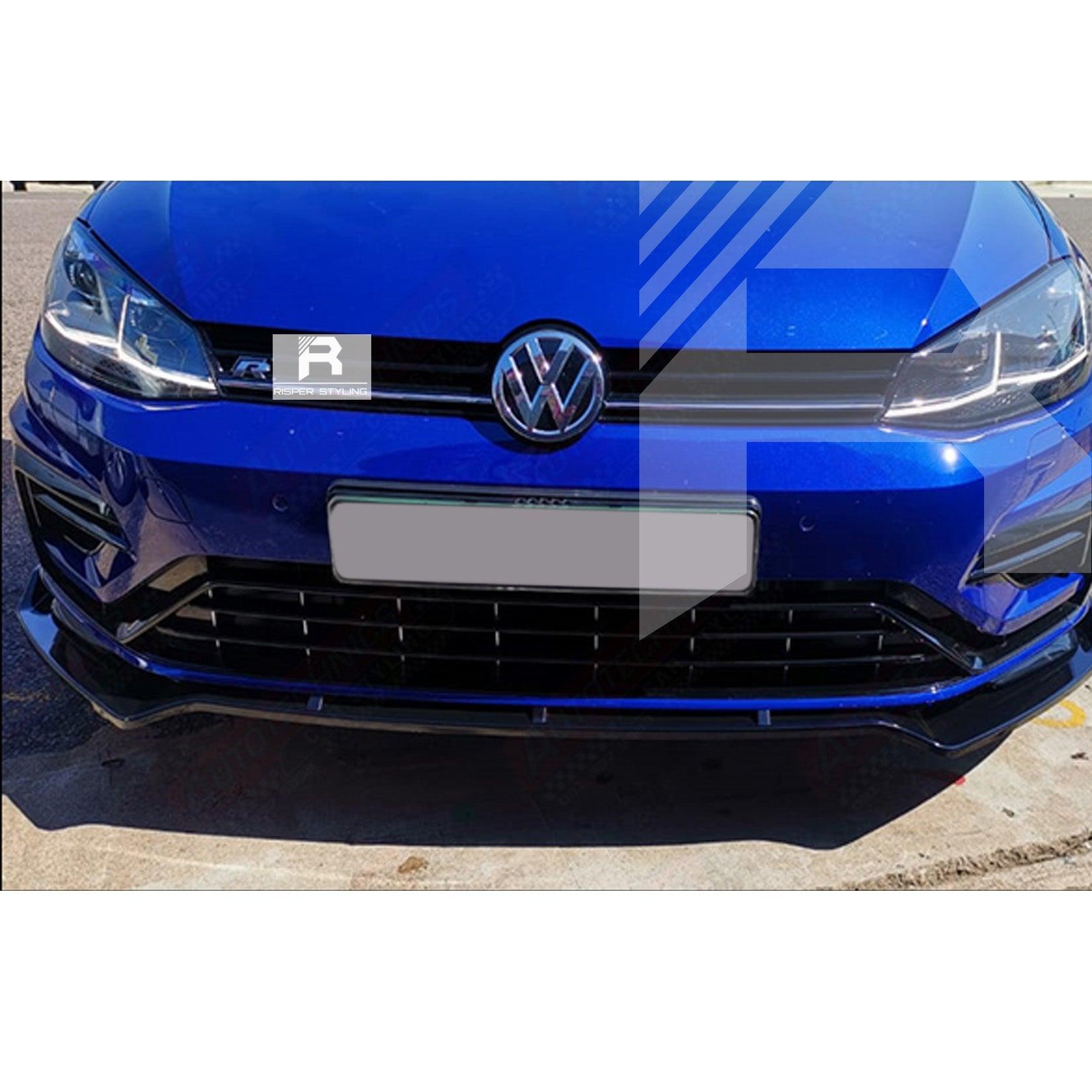 VOLKSWAGEN GOLF MK7 / 7.5 2012-2017 FRONT SPLITTER LIP GTD GTI R R LINE - GLOSS BLACK - RisperStyling