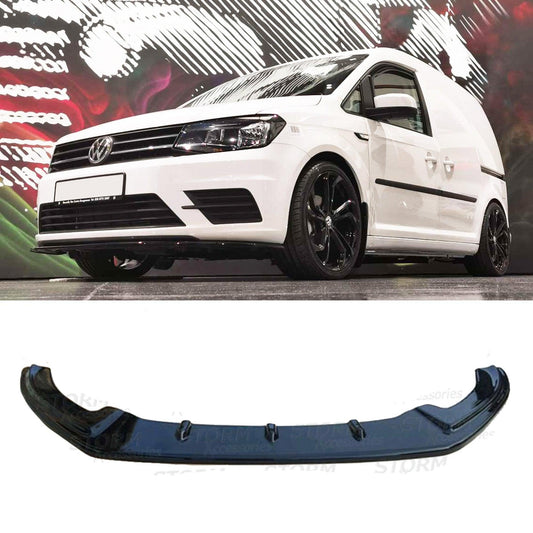 VW CADDY 2015 ON FRONT SPLITTER - GLOSS BLACK - RisperStyling