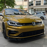 VW Golf MK8 2020+ - Risper Front Splitter In Gloss Black