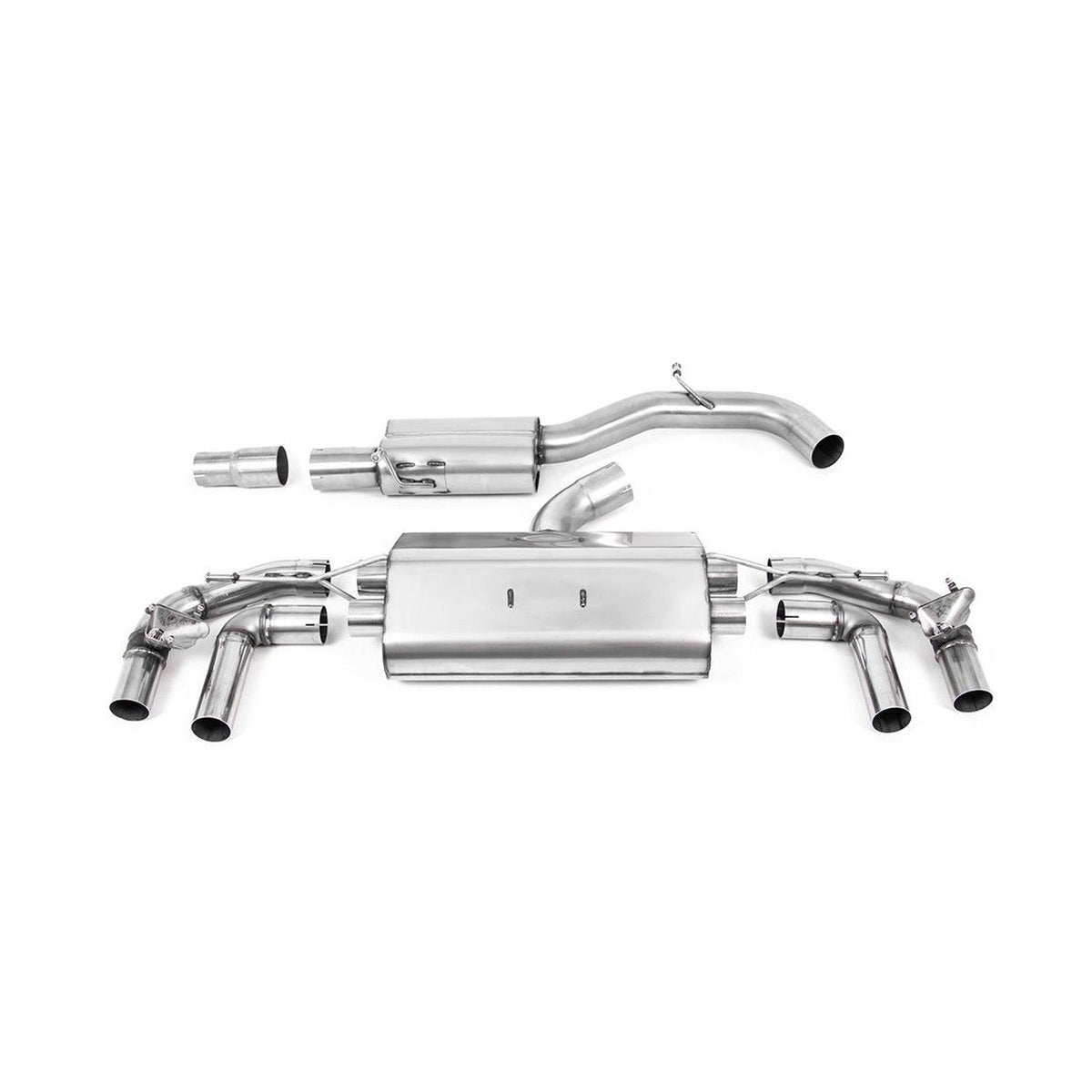 VW Golf R MK8 - Milltek Sport Particulate Filter Back Exhaust System