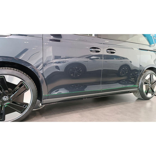 VW ID BUZZ 2021+ SIDE SKIRT SPLITTERS IN GLOSS BLACK - RisperStyling