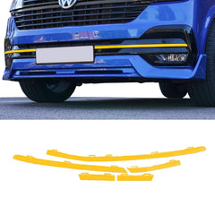 VW T6.1 2019 ON TRANSPORTER FRONT BUMPER LOWER 5PCS GRILLE TRIM INSERTS CHOOSE COLOUR - RisperStyling