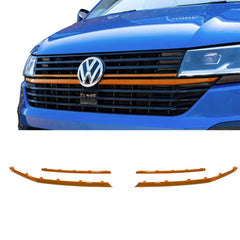 VW T6.1 TRANSPORTER FRONT RADIATOR BADGED GRILLE UPPER LOWER CLIP IN TRIM CHOOSE COLOUR - RisperStyling