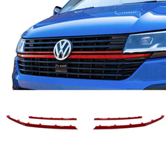 VW T6.1 TRANSPORTER FRONT RADIATOR BADGED GRILLE UPPER LOWER CLIP IN TRIM CHOOSE COLOUR - RisperStyling
