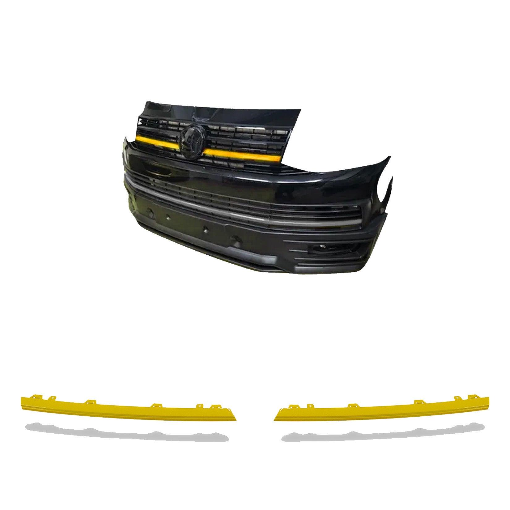 VW T6 Transporter 2015 - 2019 Front Upper 2 - Piece Clip In Grille Streamer