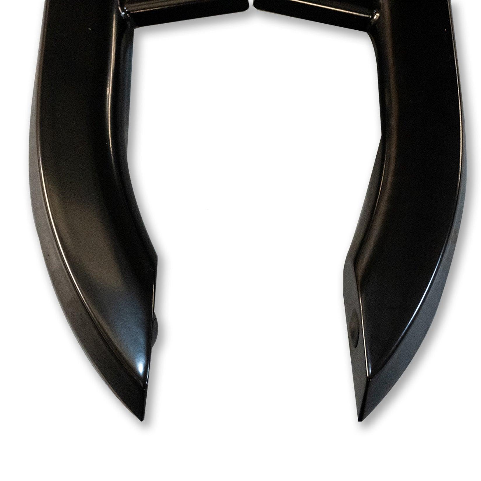 VW Transporter T5 & T6 LWB 2003 - 2023 Trapezoid Side Bars in Gloss Black
