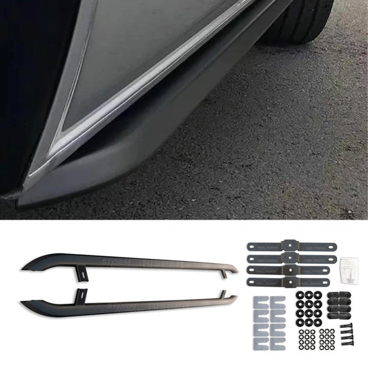 VW Transporter T5 & T6 SWB 2003 - 2023 Trapezoid Side Bars in Matt Black