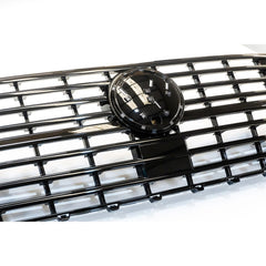VW TRANSPORTER T6.1 2019 ON REPLACEMENT FRONT GRILL – GLOSS BLACK – BADGED - RisperStyling